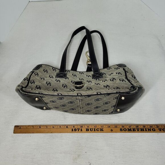 DOONEY & BOURKE Purse Bag Womens Silver Buckle Designer Satchel Bags Purses - Picture 5 of 16